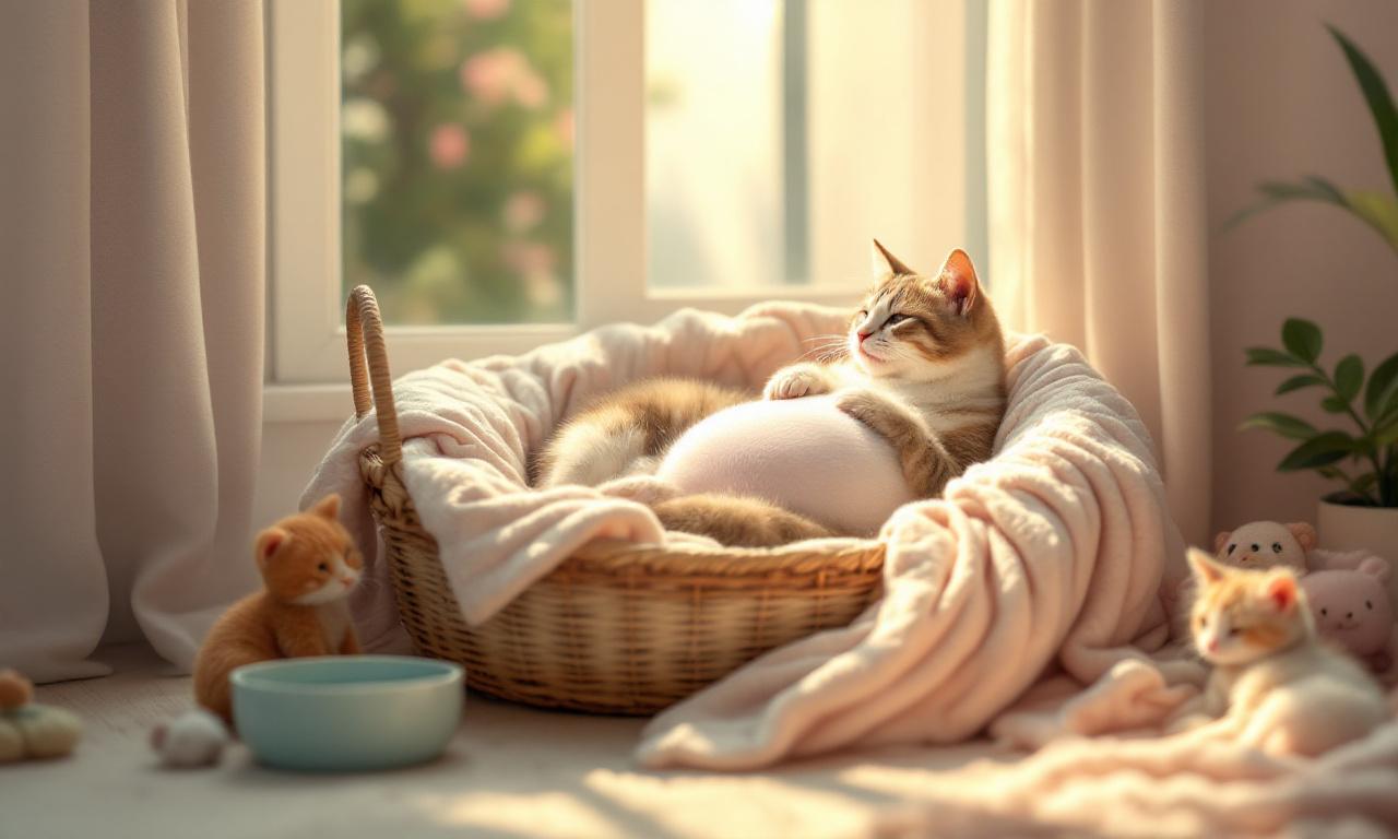 Беременная кошка