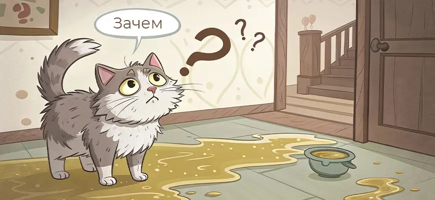 Зачем коты метят территорию 