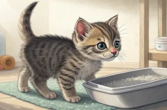 как приучить котенка к туалету