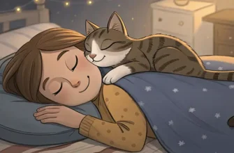 кот спит на человеке