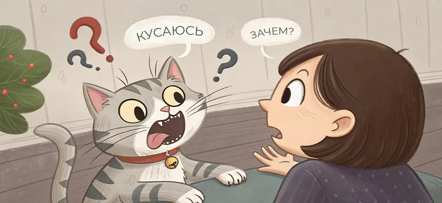 кот кусается основные причины 